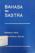 Bahasa dan Sastra Tahun I Nomor 4 Tahun 1976