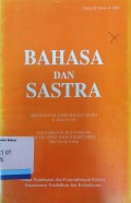 Bahasa dan Sastra Tahun XI Nomor 4 1993