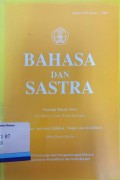 Bahasa dan Sastra Tahun XVIII Nomor 1 2000