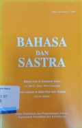 Bahasa dan Sastra XVI Nomor 6 1998