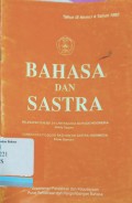 Bahasa dan sastra IX nomor 4 tahun 1992