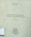 Basic materials in ritharngu: grammar, texts, and dictionary