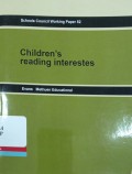 Children's reading interests