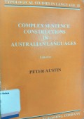 Complex Sentence Constructions in Australian Languages