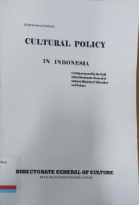 Cultural policy in indonesia