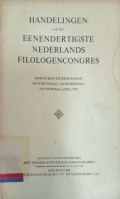 Handelingen van het : Eenendertigste nederlands filologencongres