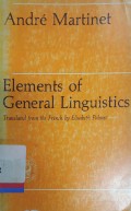 Elements of General Linguistics