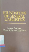 Foundations of general linguistics