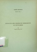 Four-syllable idiomatic expressions in vietnamese