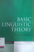 Basic Linguistic Theory : Further Grammatical Topics