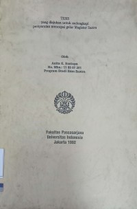 Gagasan Tentang Wanita Dalam Novel : Layar Terkembang dan Pada Sebuah Kapal