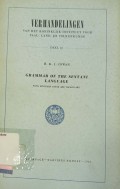 Grammar of the Sentani Language