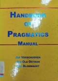 Handbook of pragmatics manual