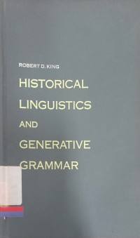 Historical linguistics and generative grammar