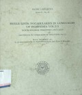 Holle lists: vocabularies in languages of Indonesia vol. 7/2 North Sulawesi: Philipine languages