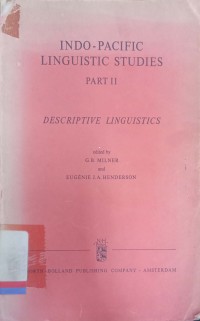 Indo-pasific linguistic studies part II