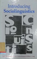 Introducing sociolinguistics