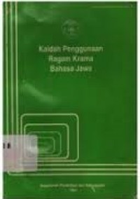 Kaidah penggunaan ragam krama bahasa Jawa