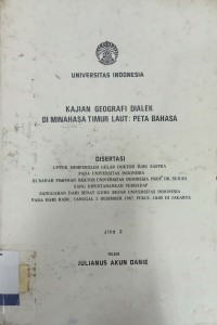 Kajian geografi dialek di Minahasa timur laut: Peta bahasa jilid 2