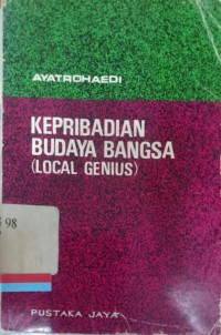 Kepribadian budaya bangsa ( local genius )