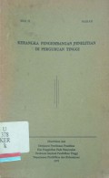 Kerangka pengembangan penelitian di perguruan tinggi