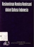 Kesinoniman nomina noninsani dalam Bahasa Indonesia