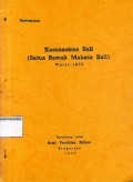 Kesusastraan Bali (Satua bawak mabasa Bali) warsa 1975