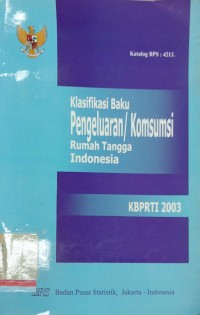 Klasifikasi baku pengeluaran/konsumsi rumah tangga Indonesia