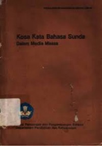 Kosa kata bahasa sunda dalam media massa