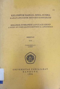 Kosakata pokok bahasa kelompok Bima-Sumba