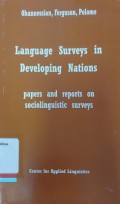 Language surveys in developing nations: Papers and reports on sociolinguistic surveys