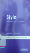 Style : Language variation and identity