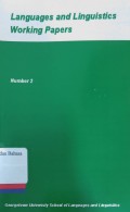 Languages and linguistics : Wokring paper number 2