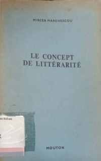 Le concept de litterarite