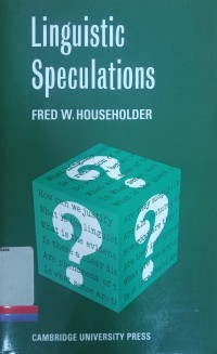 Linguistic Speculations