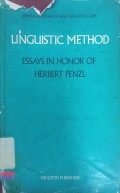 Linguistic method : Essays in honor of herbert penzl