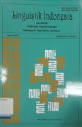 Linguistik Indonesia: Jurnal Ilmiah Masyarakat Linguistik Indonesia, Vol. ke-35, Nomor 2 (Agustus 2017)