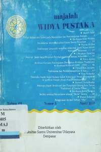 Majalah Widya Pustaka Tahun III No. 1