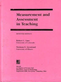 Measurement And Assessment In Teaching Seventh Editios