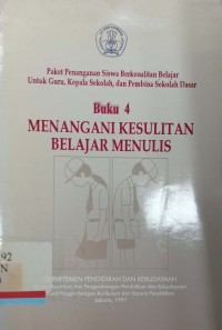 Mengani kesulitan belajar dan menulis