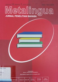 Metalingua: jurnal penelitian bahasa vol. 13