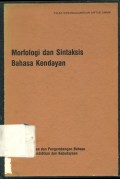 Morfologi dan sintaksis bahasa kendayan