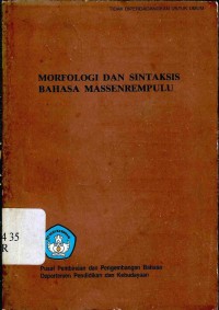 Morfologi dan Sintaksis Bahasa Massenrempulu