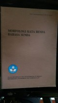 Morfologi kata benda bahasa sunda