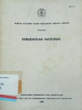 Naskah Akademik Bahan Rancangan Undang-Undang Tentang Kebudayaan Nasional