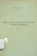 New guinea highlands pidgin: course materials