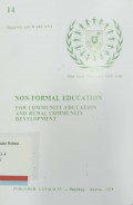 Non-Formal Education for Community Education and Rural Community Development