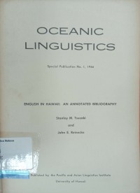 Oceanic Linguistic No.1 1966