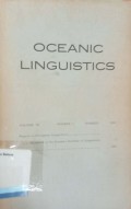 Oceanic Linguistic Vol.III No.1 and 2 1964