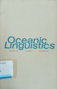 Oceanic Linguistic Vol.VII No.1 1968